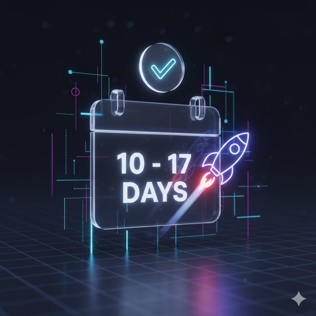 Online store development timeline 10 to 17 days