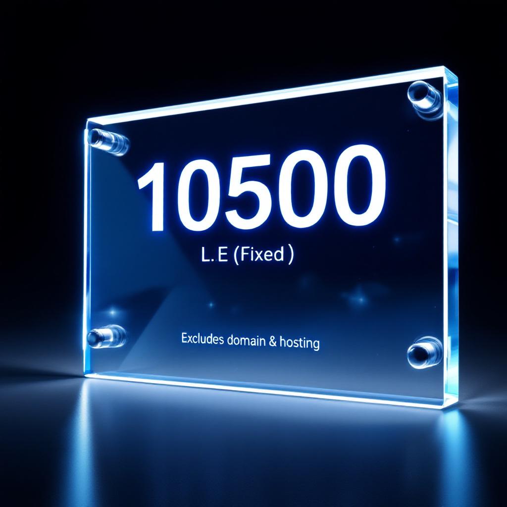 Complete e-commerce website package price 10500 LE